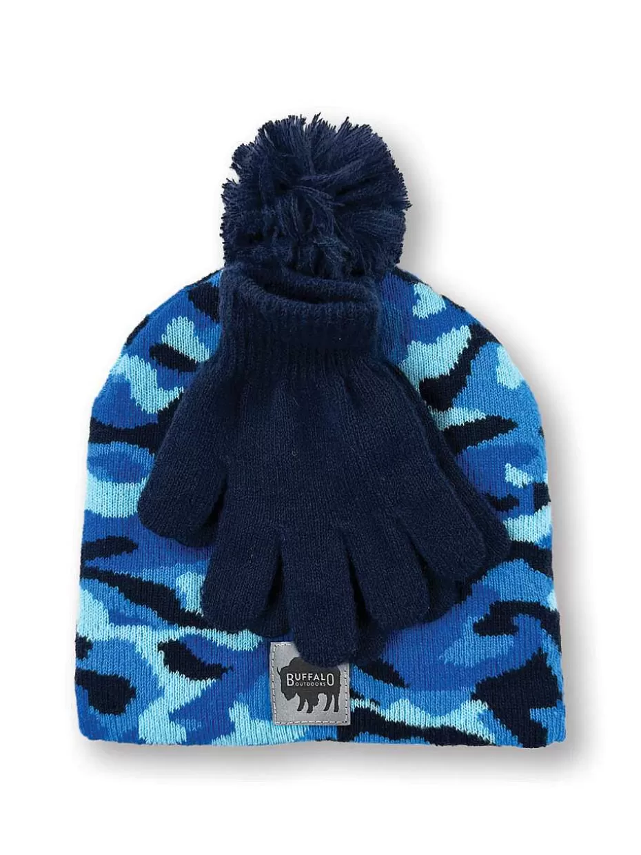 Online ® Workwear Boys Accessory Set-Blue Camo Kids Accessories