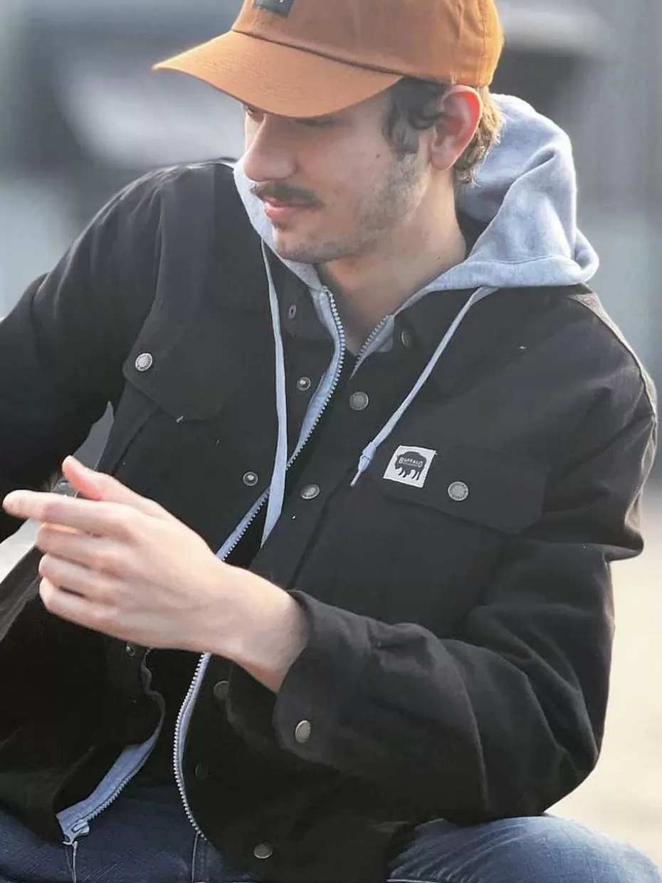 Sale ® Workwear Canvas Buffalo Work Jacket-Black Men Men's Jackets