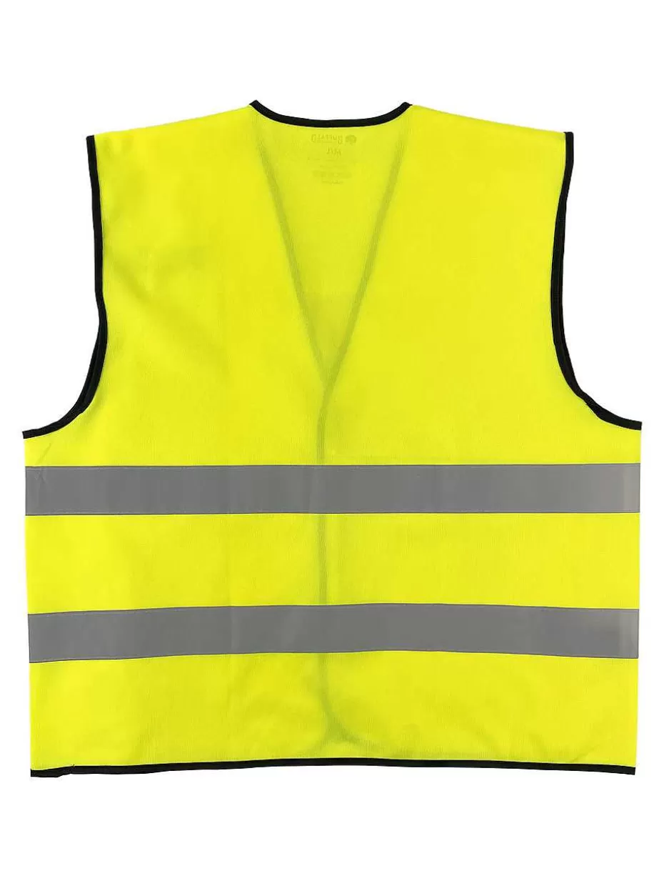 Fashion ® Workwear Class 2 Hi Vis Reflective Safety Work Vest-Yellow Men Vests