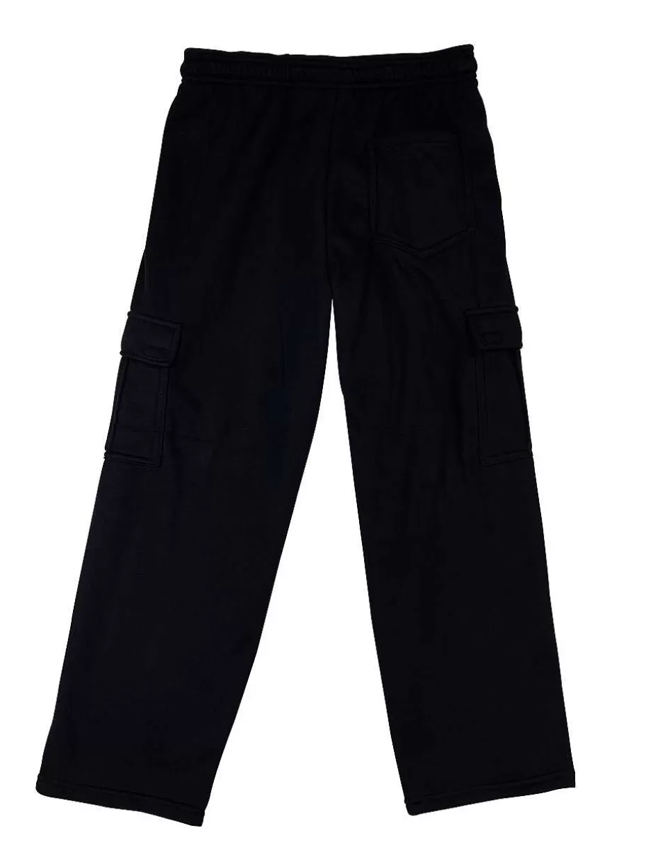 Outlet ® Workwear Fleece Cargo Pants-Black Men Pants