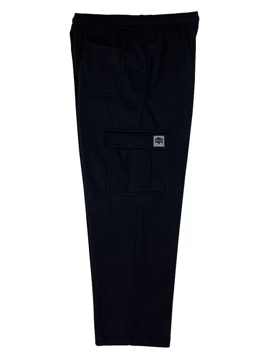 Outlet ® Workwear Fleece Cargo Pants-Black Men Pants