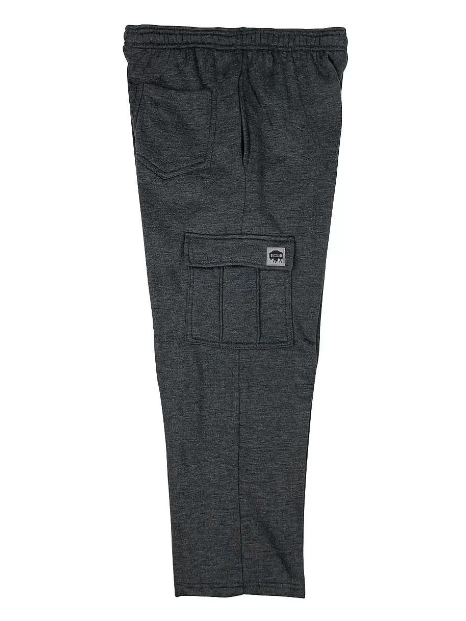 Cheap ® Workwear Fleece Cargo Pants-Charcoal Men Pants