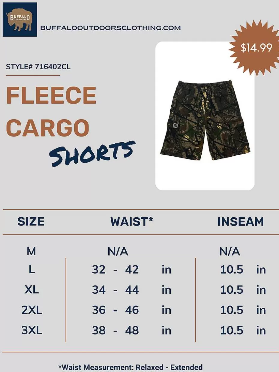 Outlet ® Workwear Fleece Lined All-Season Shorts-Camo Men Men's Shorts