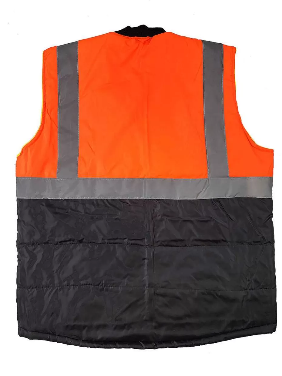 Fashion ® Workwear Hi-Vis 2-In-1 Reversible Safety Vest Men Vests