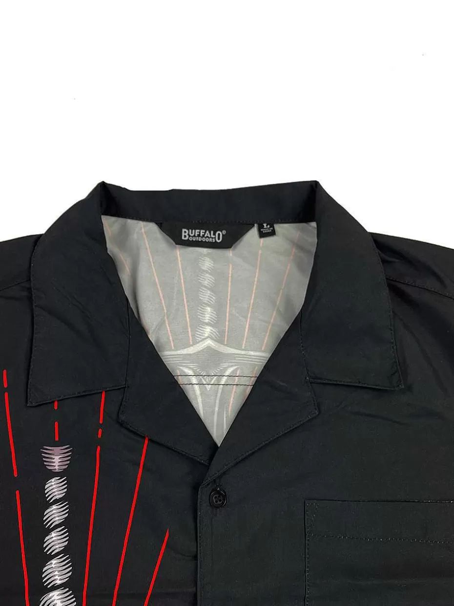 Best ® Workwear Men's Button Down All-Over Print Camp Shirts-Flying Viper Men Button Down Shirts