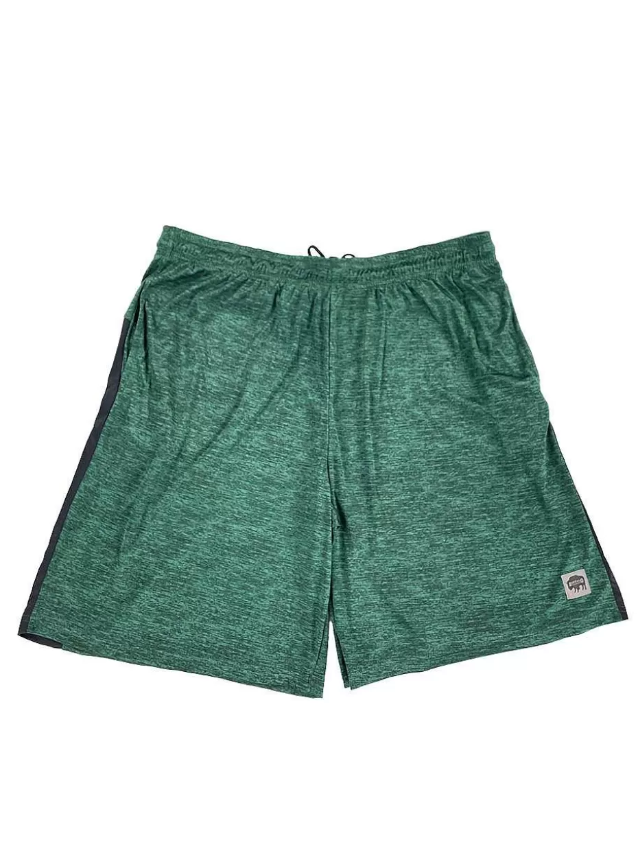 Cheap ® Workwear Men's Comfort Fit Athletic Short-Green Marl Men Men's Shorts