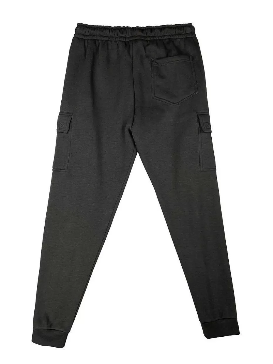 Cheap ® Workwear Men's Fleece Cargo Joggers-Charcoal Men Pants