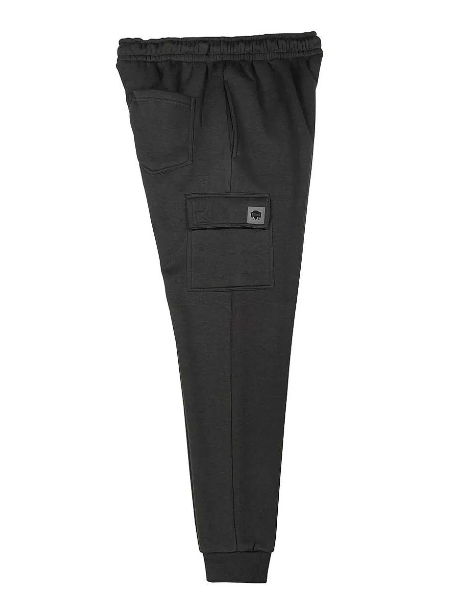 Cheap ® Workwear Men's Fleece Cargo Joggers-Charcoal Men Pants