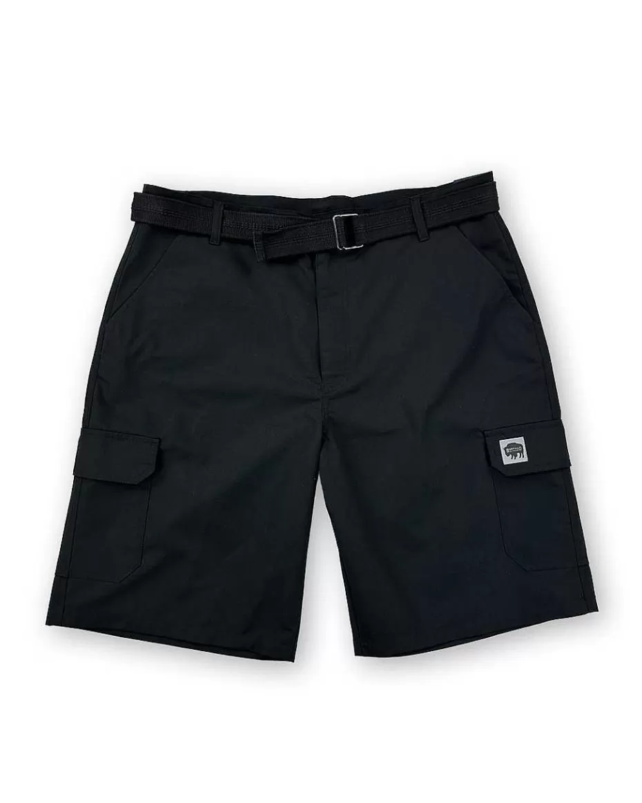 Best ® Workwear Men's Ripstop Cargo Short With Belt- Black Men Men's Shorts