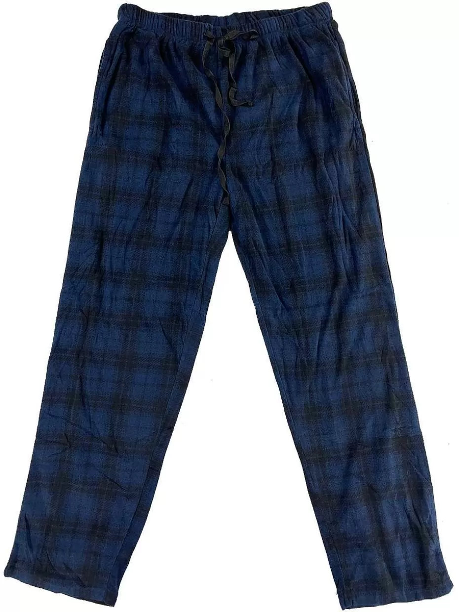 Outlet ® Workwear Plush Sleep Pants-Navy/Black Plaid Men Pants