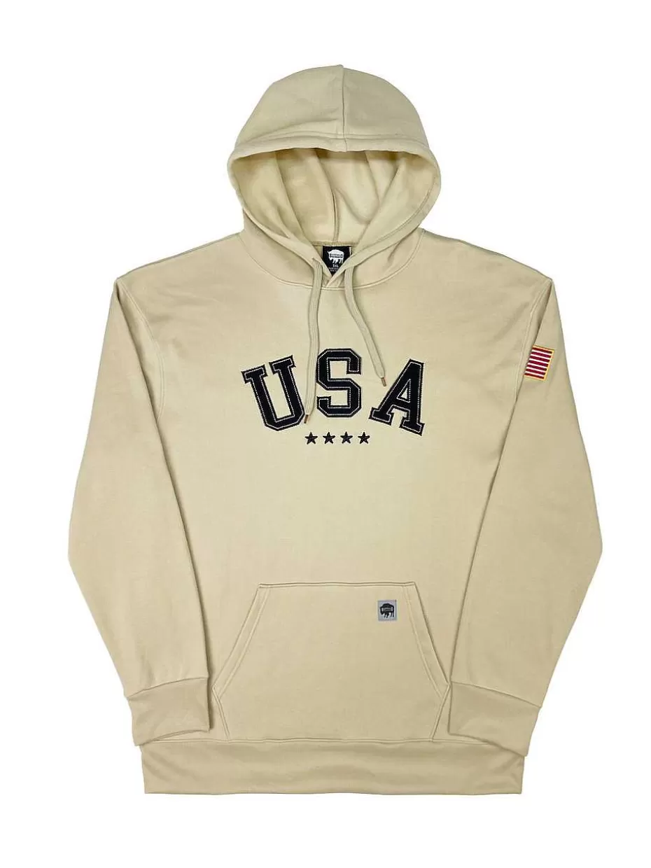 Best ® Workwear Usa Hooded Sweatshirt-Desert Tan Men Hoodies & Sweatshirts For Men