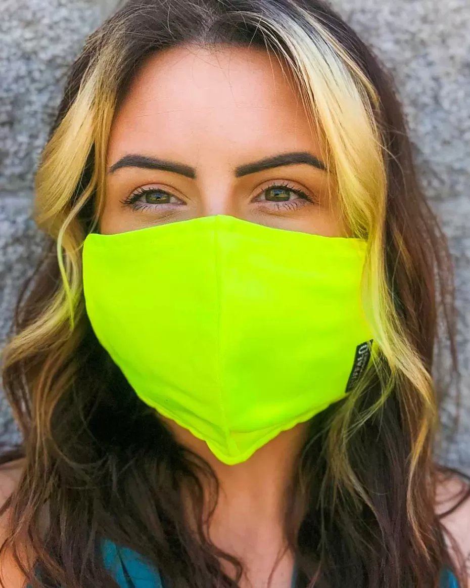 Sale ® Workwear Washable Face Cover-Hi-Vis Yellow Accessories Face Covers