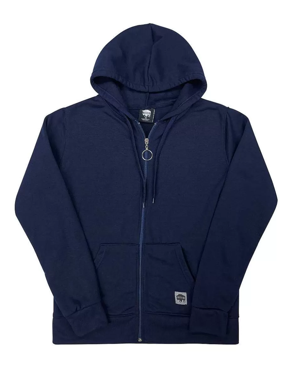 Shop ® Workwear Women's Hooded Sweatshirt-Navy Blue Women Tops