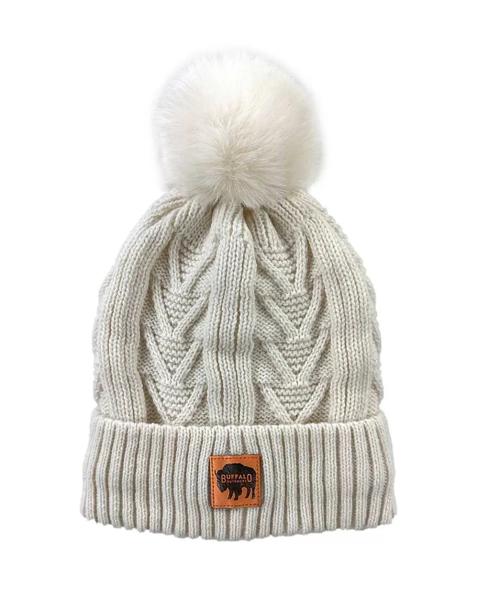 Best Sale ® Workwear Women's Knit Pom Hat-Cream Women Hats